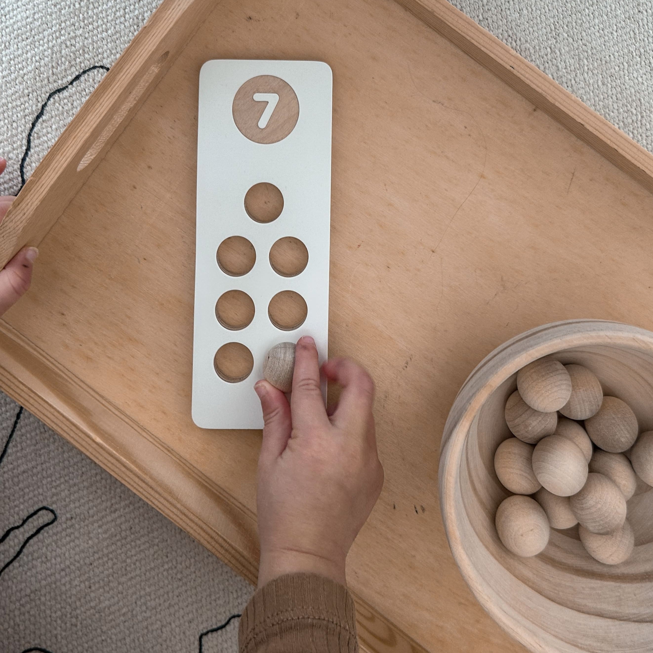 Montessori Zahlensteckspiel