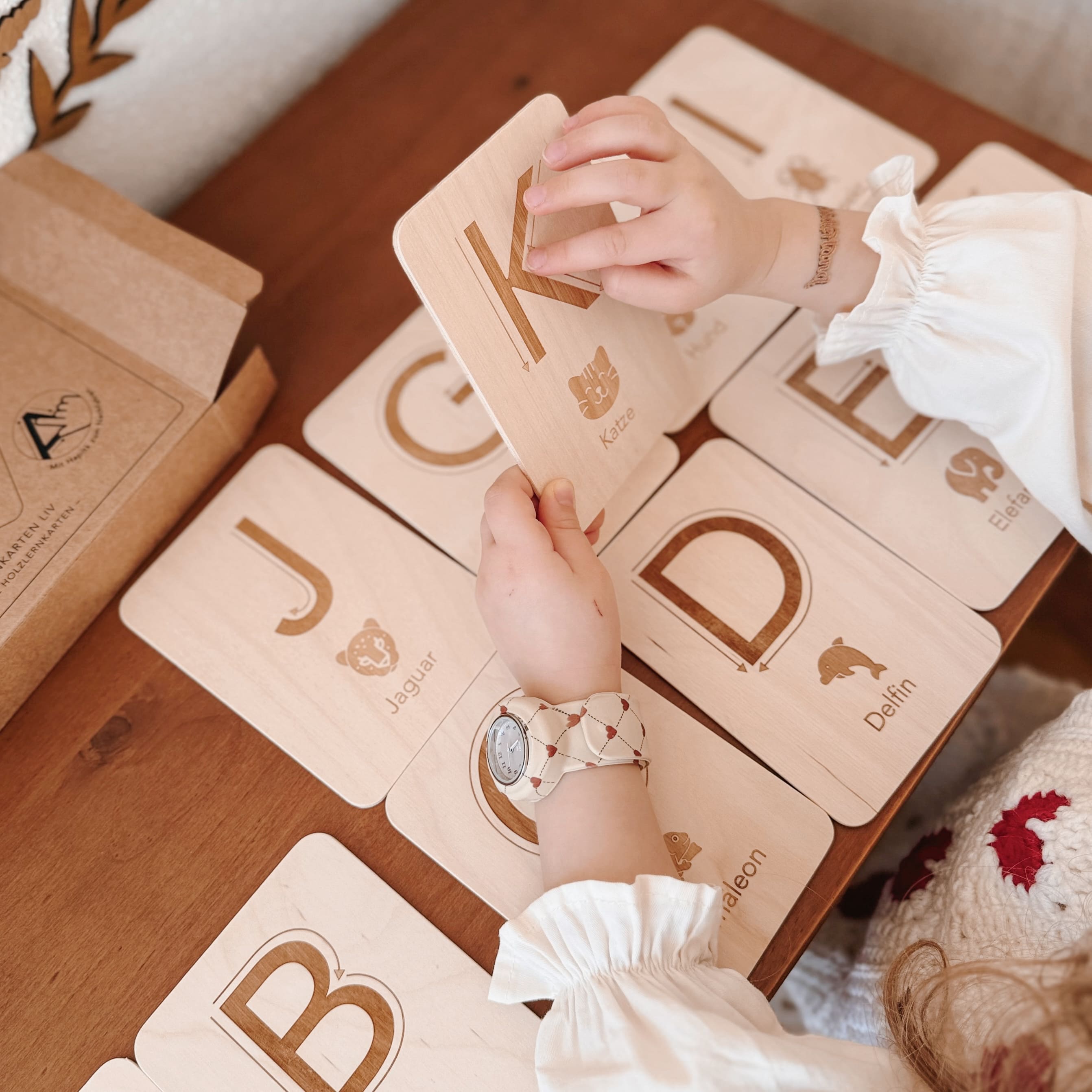 Vorschule sensorische Buchstabenkarten