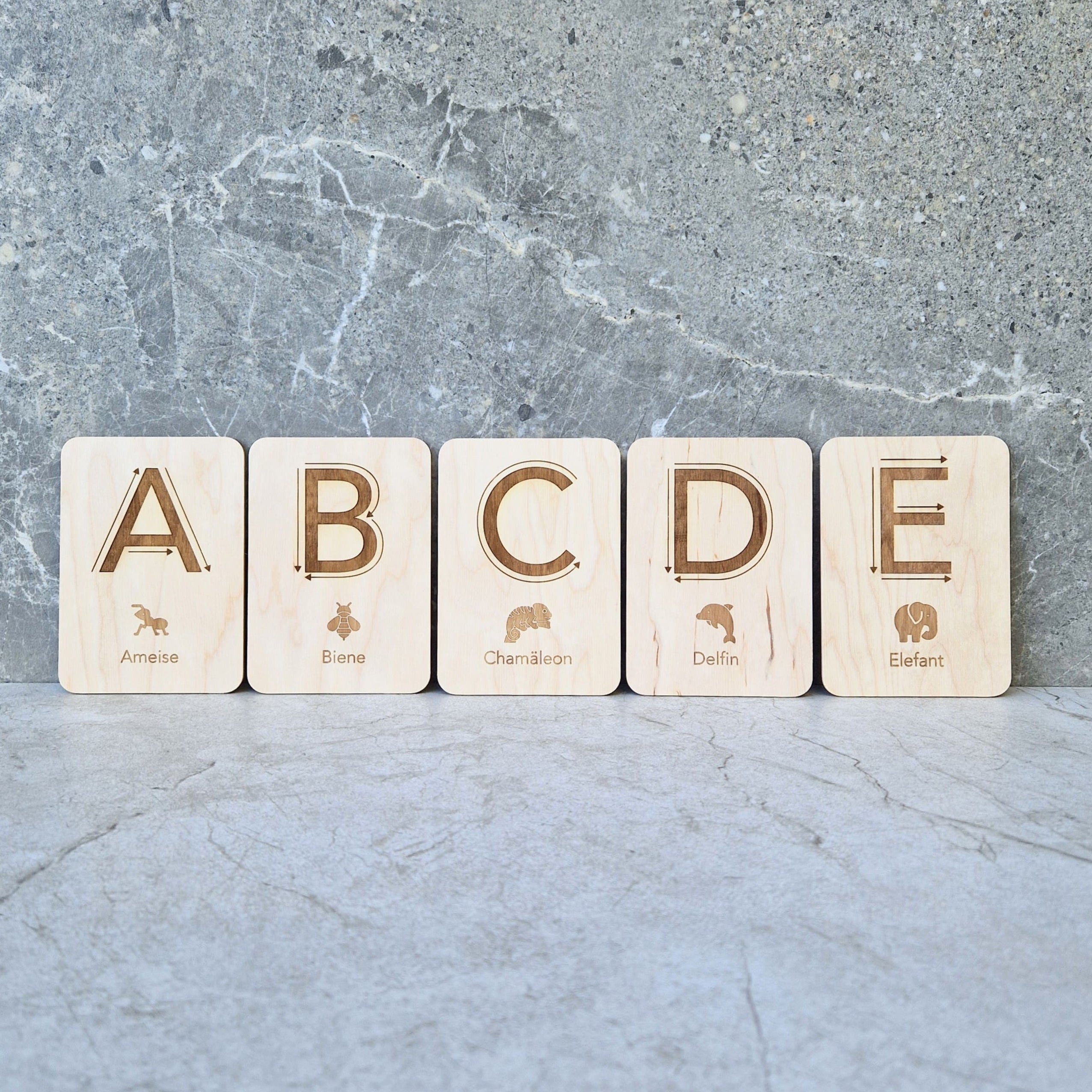 Vorschule sensorische Buchstabenkarten