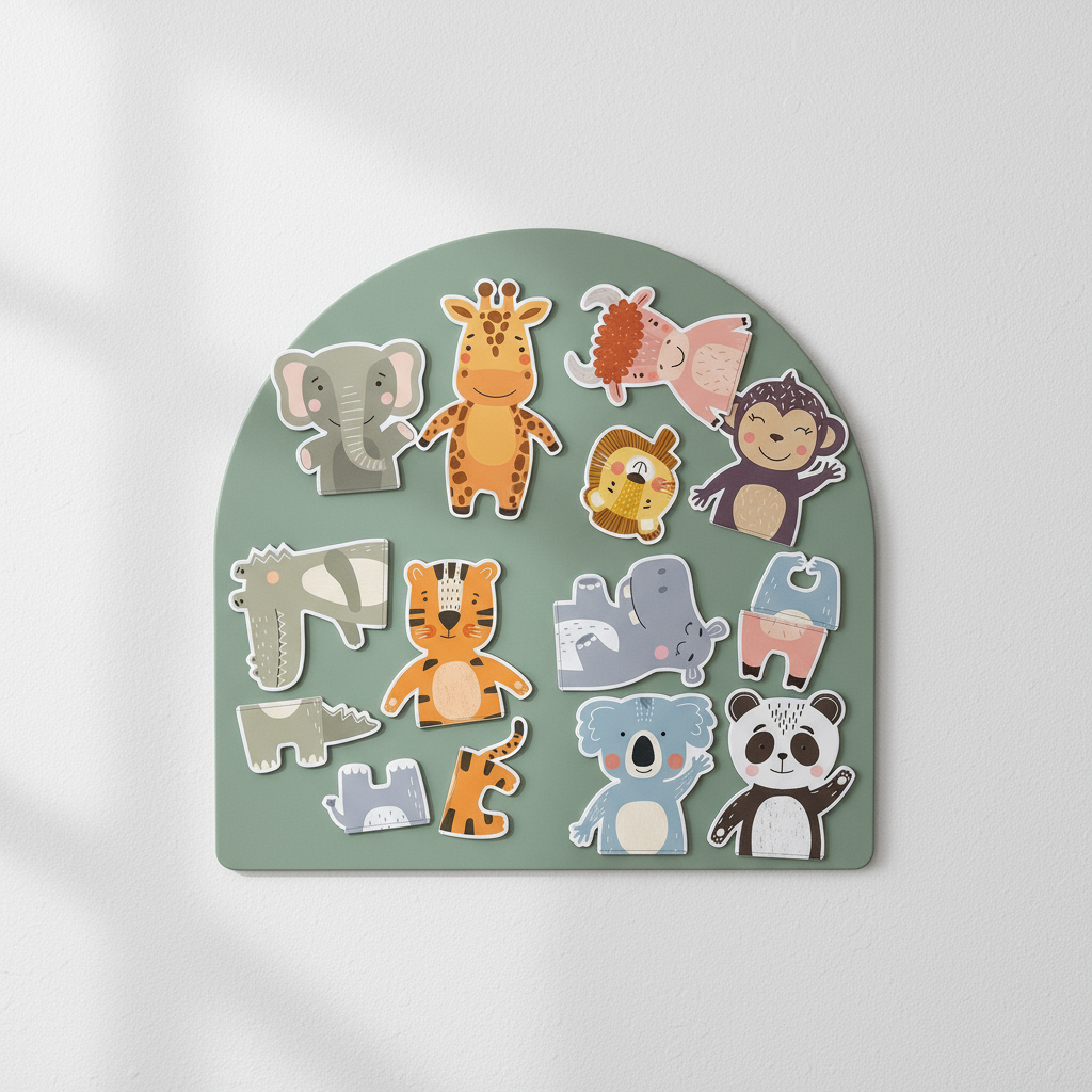 Magnetpuzzle - Tiersafari
