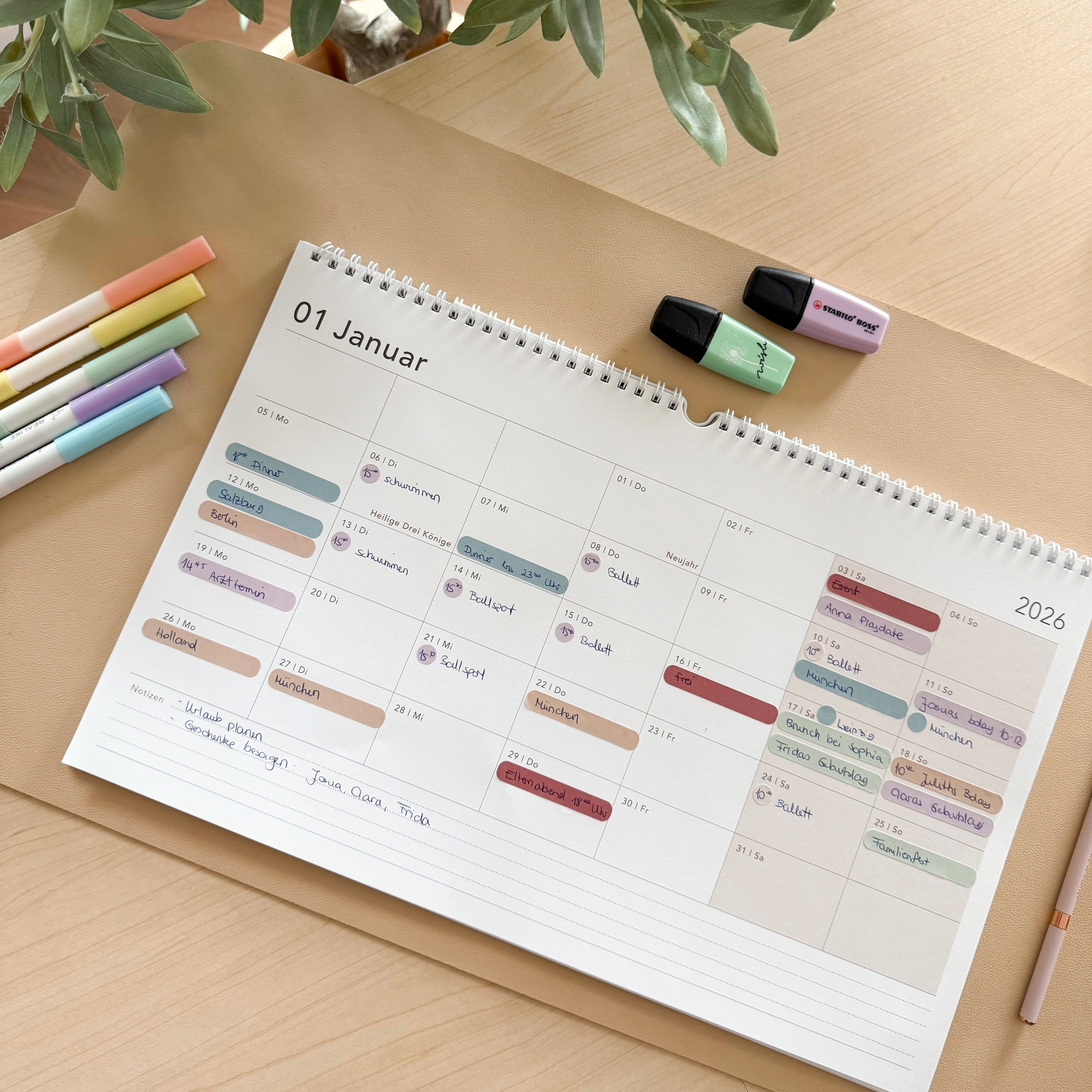 Familienkalender 2026